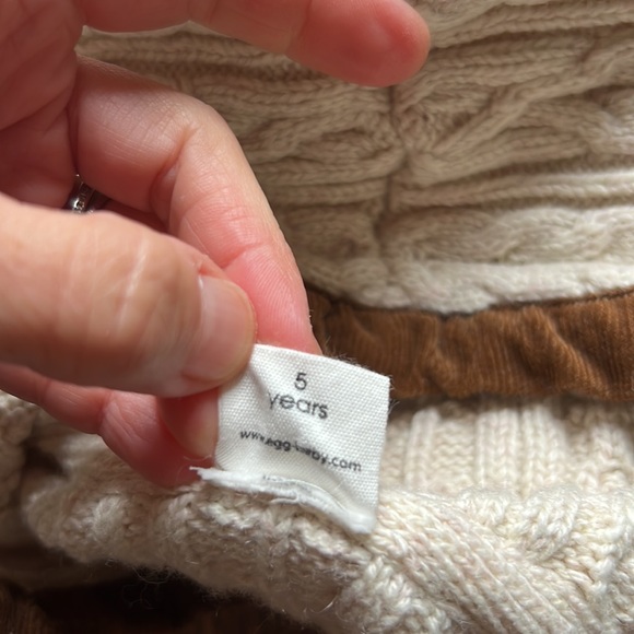 EGG New York Cable Knit Hooded Sweater Size 5 - Picture 6 of 16